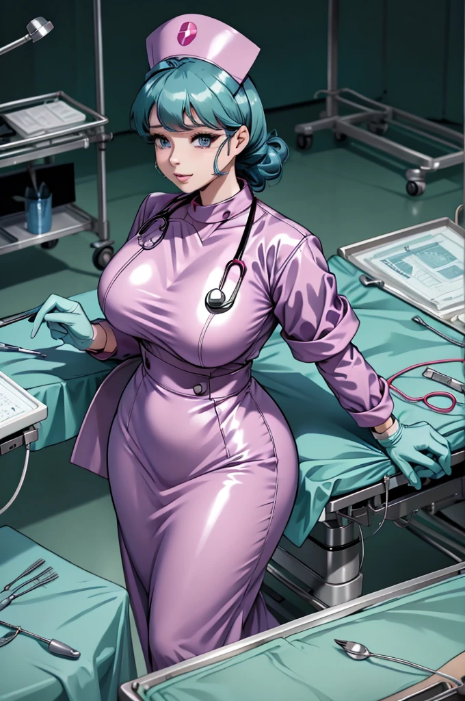 nurse uniform,hospital, latex nurse suit,nurses,busty,elbow gloves,labcoat,black hair woman,blue eyes , gigantic ,medical instruments,asian nurse,two nurses,speculum,examination room,oversize ,big ass ,strap on, lay on table ,legs spreaded,giving birth,gyno chair , dentist,Milf,latex,grey uniform,oversize breasts