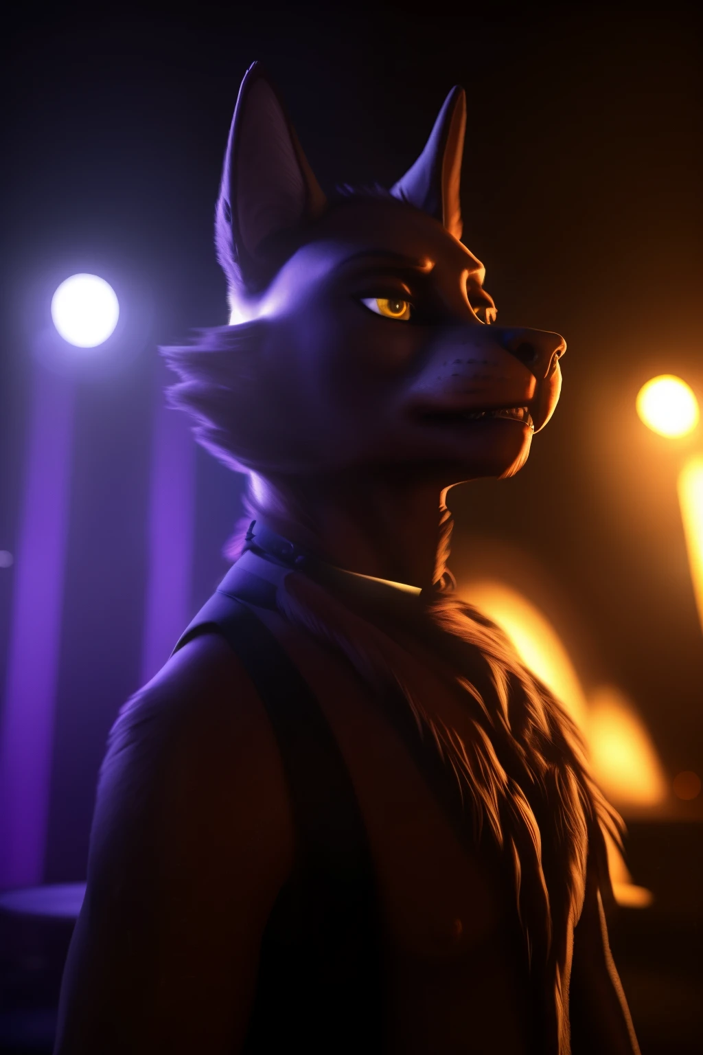 Fexa from Fredina's Nightclub, extremely detailed, photorealistic, professional lighting, studio quality, 8k, masterpiece, intricate details, hyper realistic, sharp focus, physically-based rendering, cinematic lighting, dramatic shadows, volumetric lighting, unreal engine