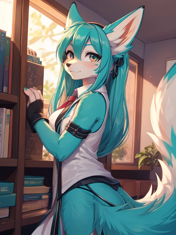 Miku Hatsune, alta definicion, orejas de kitsune, college girl, vestigo japones