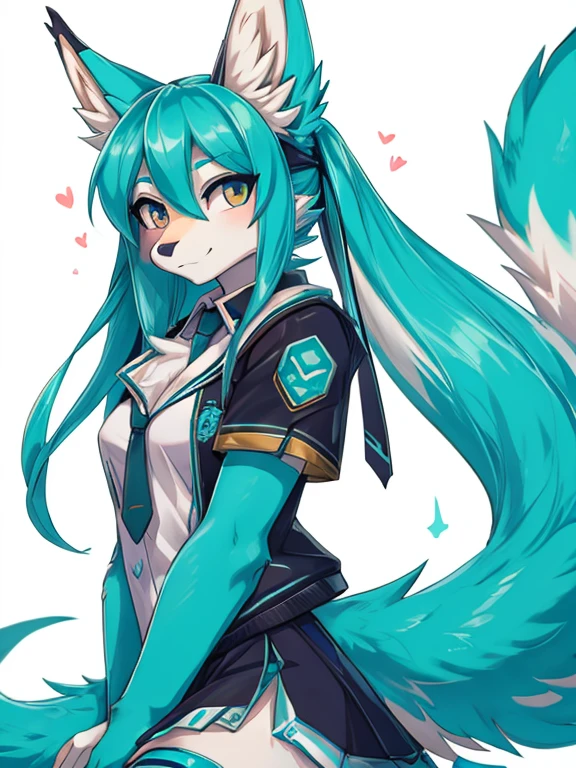 Miku Hatsune, alta definicion, orejas de kitsune, college girl, vestigo japones