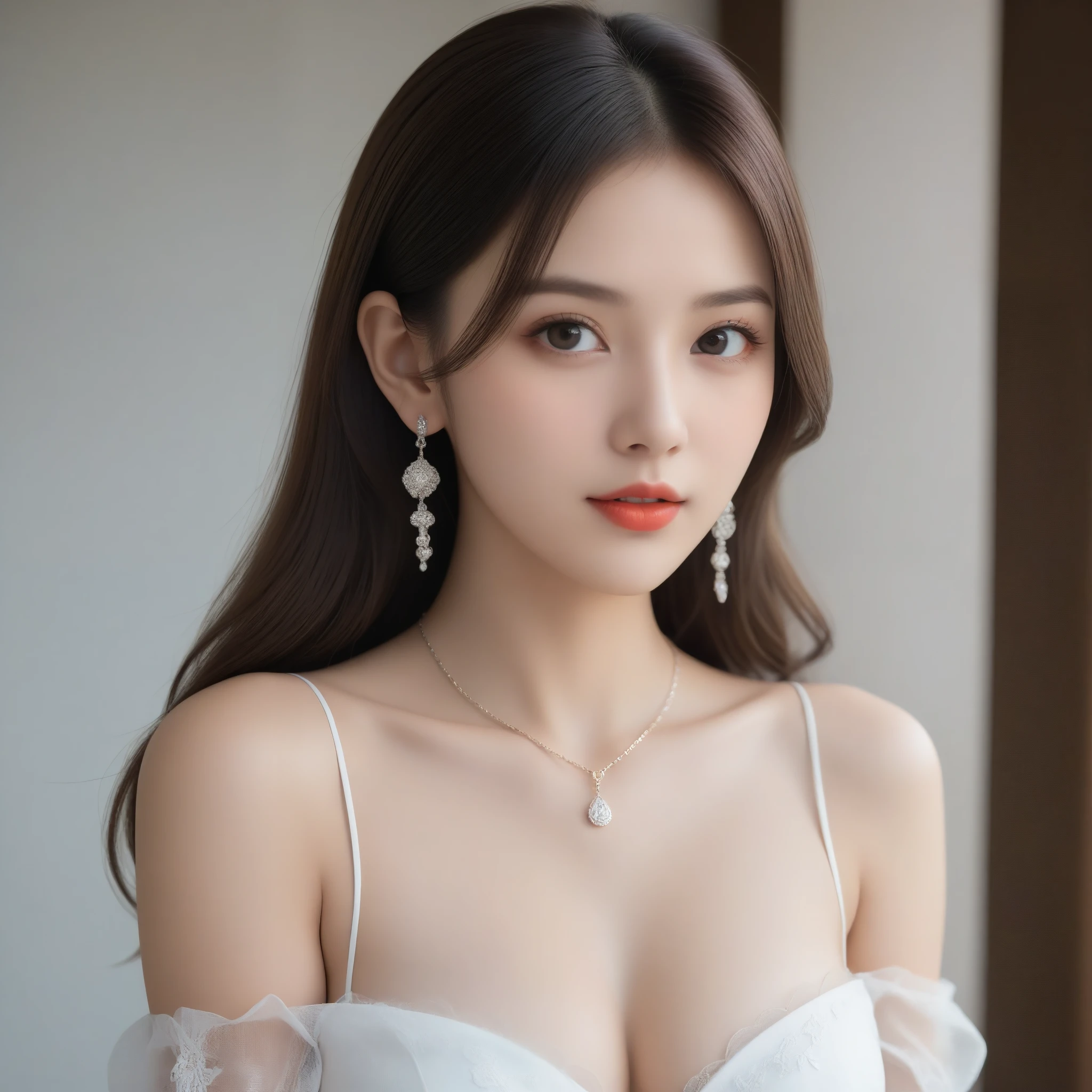 8k, Ultra-high resolution, highest quality, masterpiece, Rule of thirds photography,Surreal, photograph, 1 girl, (:1.3), pretty girl, Cute Face, 細部までBeautiful Eyes, 細かくdetailedに,masterpiece,, One Girl:1.2, Japan Female Announcer、Super Beautiful Girl 4,((1 girl:1.4))、Shine, Natural skin texture、(Stylish clothes:1.4)、(Sexy Costumes:1.4)、(Beautiful breastsを強調する衣装:1.4)、Attractive girl、16 years oldmale body:1.4)、(女の子のポートレートphotograph:1.4)、(Photorealistic images:1.4)、(Are standing:1.4)、(whole bodyphotograph:1.4)、Fantasy art、Soft Front Light、(Beautiful Face:1.4)、Beautiful breasts、Sexy ass、fine grain、Beautiful and attractive eyes、Beautiful Eyes、(Tight waist:1.4)、(9 Beautiful girls with perfect body proportions:1.4)、(A beautiful girl with long legs and a good figure:1.4)、Beautiful feet:1.2、Red lips、Red High Heels、(choker:1.4、necklace:1.4、Earrings:1.4),Sexy pose、See through ,Bold Pose,Looking at the audience、beauty,Long neck、Laugh a little、Please close your mouth and laugh、(((Ideal body type))),A cup small breasts :2,whole body、Perfect Anatomy、鮮明なdetailed、detailed、Surreal、Light and shadow,Strong light