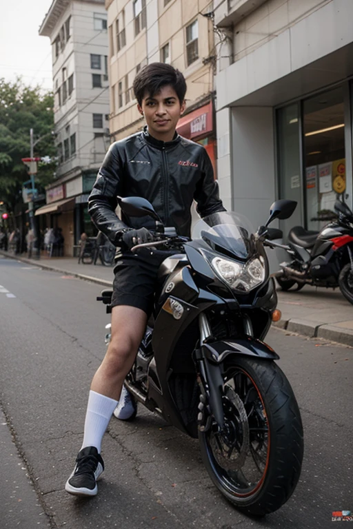 Smart nagpur boy with new yamaha r15 bike 
