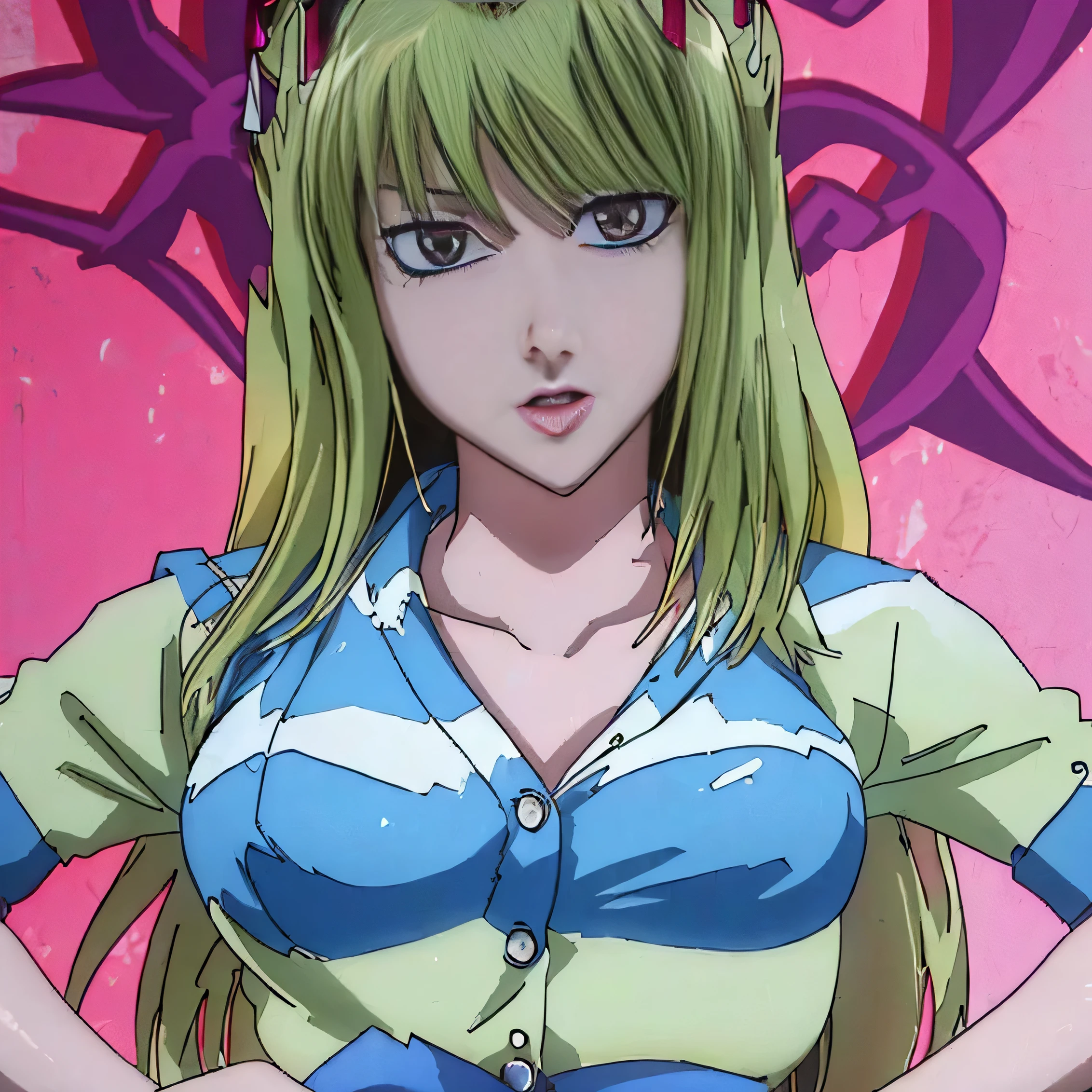 23 year old, sexy  marin kitagawa fanart, ig studios anime style, blonde hair, revealing big breasts c-cup size, 8k, highly detailed, high definition image  