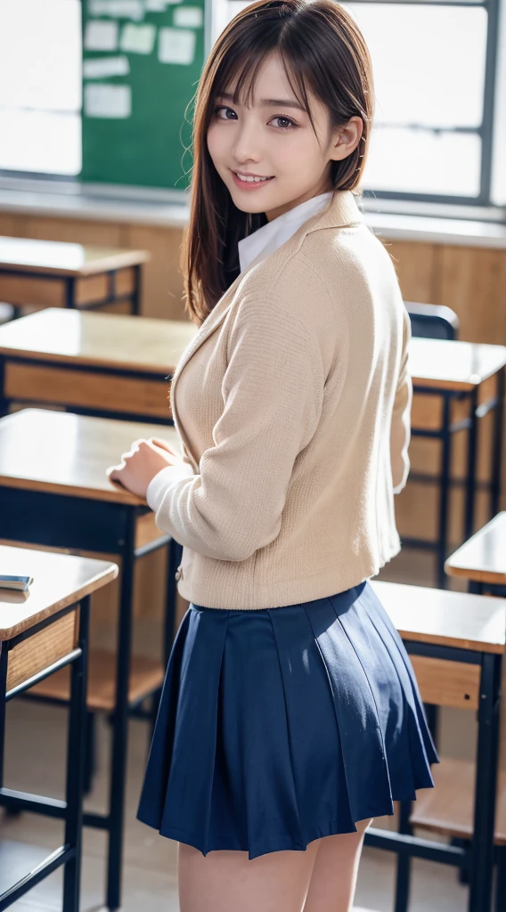 (Realistic:1.4), Highest quality, masterpiece, RAW32K Photo, (Very detailed美しい日本の女の子), (Very fine particles:1.2), (Baby Face),(Cute Face:1.2), Very detailed, Ultra-high resolution, wonderful, break,
(school uniform:1.5), Detailed school girl, (Classroom at Dusk 1.3、Moody light), Beautiful detailed girl, bangs, Cute Face, mini skirt,(thigh)、(She lifted her skirt to reveal her white panties.)、((Short Hair))