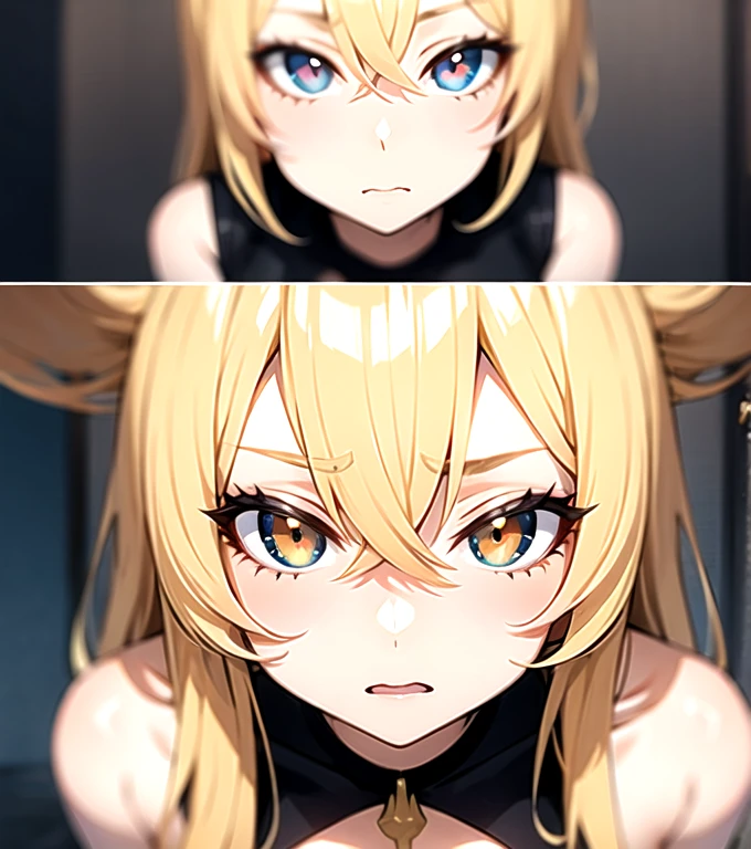 blonde with an expression of curiosity