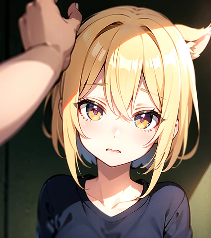 blonde with an expression of curiosity