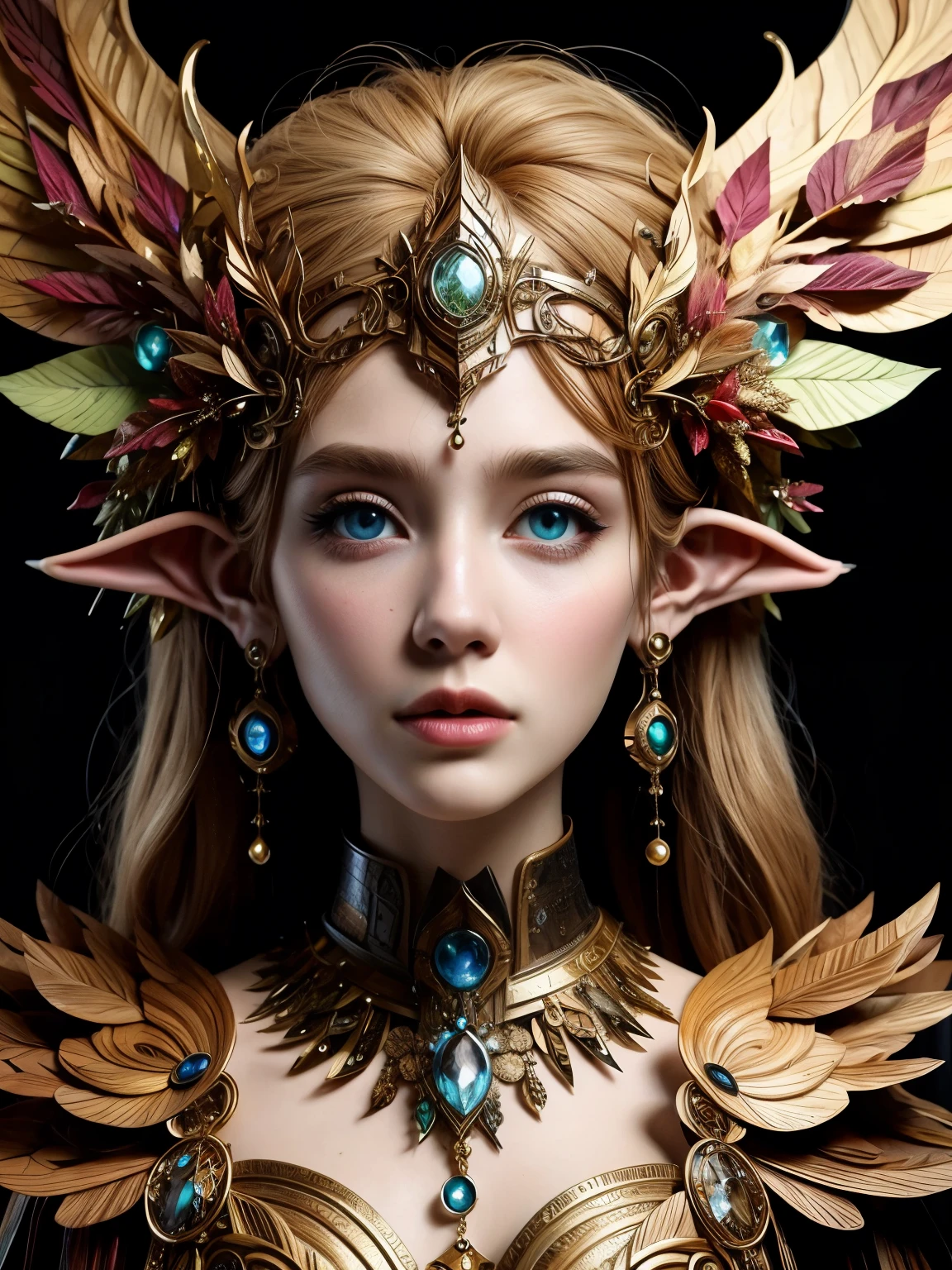 (Best quality, 4k, High-resolution, Masterpiece:1.2), Ultra-detailed, Realistic, Radiant lighting, Epoch Elves, Portraits, Fantastical colors, Fine art, Ethereal beings, Dreamlike, Whimsical creatures, Detailed facial features, Glowing eyes, Elven beauties, Ethereal glow, Mythical creatures, Harmonious composition, Dazzling colors, Stunning visual effects, Otherworldly appearance, Mesmerizing artistry,