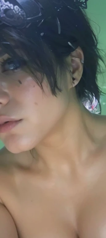 (realisticlying, realisticlying:1.37),(8k, RAW photo, best quality, tmasterpiece:1.2), adolable, Super meticulous, heart - shaped pupils, Physical rendering, Ultra-high resolution, kodakvision color, shot on Arricam LT camera,Background bokeh,sharp fokus,looking at viewert,realisticlying,realisticlying,solo,realisticlying,best qualtiy,extremely detail face,Extremely detailed eyes and face,beatiful detailed eyes,absurderes,Incredibly Ridiculous res,haunting smile,messy hair,Floating hair, ,Wear suspender underwear(cleanness:1.3,gauze fabric,sleeveless,white and transparent:1.4),Huge breasts clearly visible,Hang big breasts,Jacket made of light gauze material,Clear panties are clearly visible、Look at panties and panties、Bare oversized breasts、raw,(8K、top-quality、tmasterpiece:1.8)、(intricately details:1.8)、(Reality:1.8)、octane renderings、Complex 3D rendering hyper-detail, Studio soft light, Edge lights, vibrant detail, super detailing, realistic skin textures, detailface, beautidful eyes, Very detailed CG Unity 16k wallpaper, cosmetics, (detailedbackground:2.0), Skin glows、spread your legs,Camel toe showing thigh!!!、