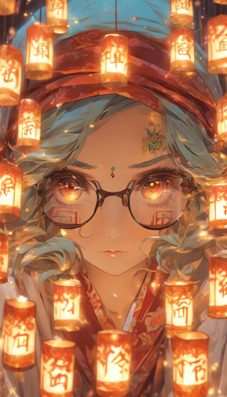 fortune teller White skin Glasses woman sexy