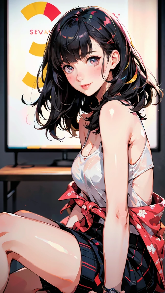 ((((highest quality)))), (((Ultra-precision CG 16K))), (((masterpiece))), (((Very detailed))), (((Extremely detailed))), (((Black outline:1.3, Written boundary depth:1.3 , Written soft outline))), Blur, Bokeh, Maximum clarity and sharpness,Multilayer Texture, Surface Shading, Cinematic lighting, Beautiful details sparkle ,Perfect Proportions, Limited to one woman, BREAK accurate, Anatomically correct, Highly detailed face and skin texture, drawn in detail, Highly detailed facial and skin texture, Detailed eyes, beautiful hair, Beautiful Japanese Idol face, Beautiful and beautiful eyes, Beautiful body, Beautiful breasts, Beautiful thighs, Beautiful legs, Beautiful fingers, (Beautiful views) , skinny body, ((Beautiful Skin)), ((Skin Texture)) BREAK breast enlarged, large Breasts, perky breast, (blush, smiling:1.3, brown eyes, pink cheek, Double eyelids, Thin eyebrows, narrow eyes:1.3, Natural cheeks, Glossy skin, Fair skin:1.2, (Glossy lips:1.4, shiny lips: 1.4 ), high school student, Attractive adult woman ) , Long-Hair:1.3, straight-Hair:1.3, Hair Intake, Inner hair color, [(gradient hair from navy to yellow:1.4):0.4], BREAK (summer-casual, wearing see-through outer-outfit) , nail art, necklace, Bridal Ring, wearing a watch BREAK (Sitting on the floor holding your knees,  face seen from side, bust up, closeup breast ,plaster figure , sculpture , statue)