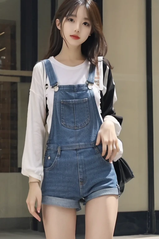 highest quality、masterpiece、High sensitivity、High resolution、Slim Body、Overalls、Thin thighs、