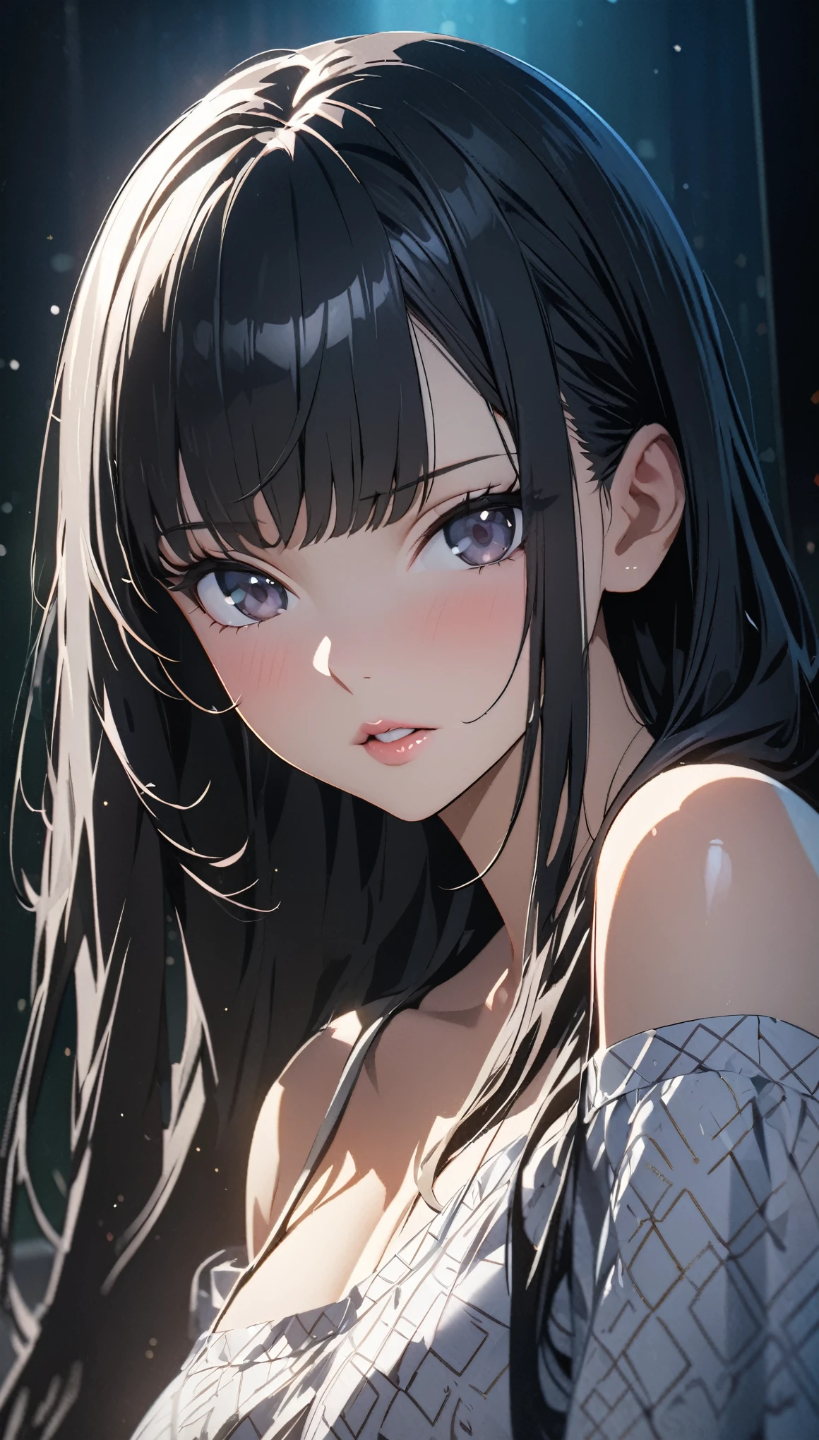 (((masterpiece))), (((best quality))), ((ultra-detailed)), (highly detailed CG illustration), Boa Hancock, (nsfw:1.4), (masterpiece:1.5), Detailed Photo, Smiling, Sexy, (Best Quality: 1.4), (1girl), Beautiful Face, (Black Hair, long Hair: 1.3), Beautiful Hairstyle, beautiful detail eyes, (realistic skin), beautiful skin, absurd, attractive, ultra high resolution, high definition, (sexually aroused:1.5), Pinkish white skin, cool white light, sexy pose, Beautiful , white background, pink soft white light, Wear a white tank top,