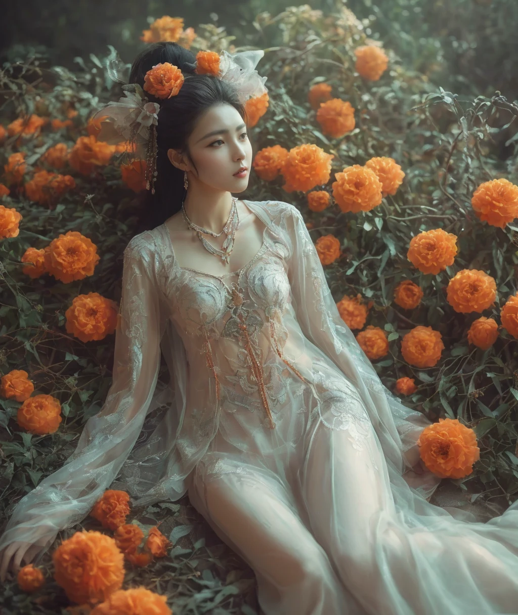 (masterpiece, best quality:1.2), 1girl, solo,yaoye,anatomical correct,fullbody,lying