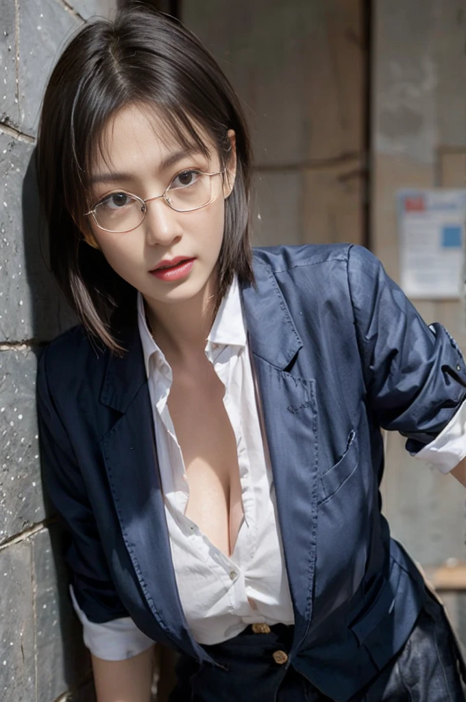 wear glasses,