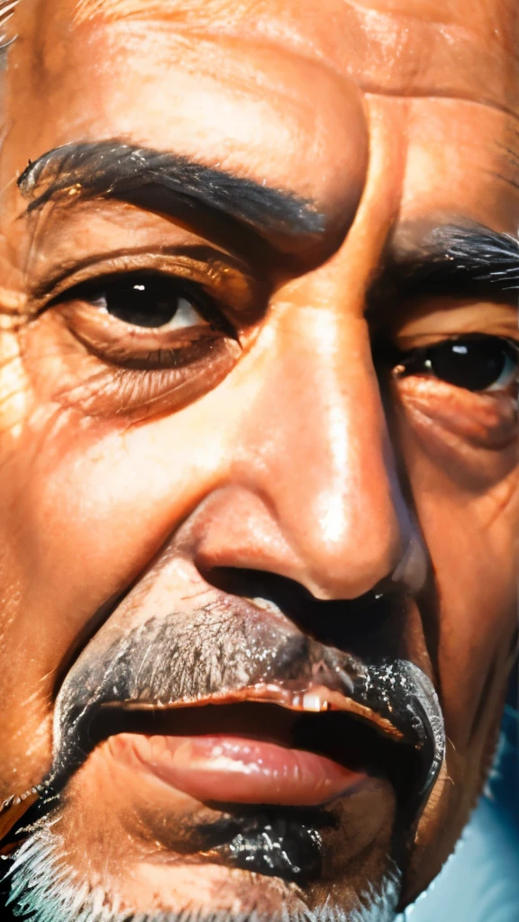 Close-Up of Face,old man, highres