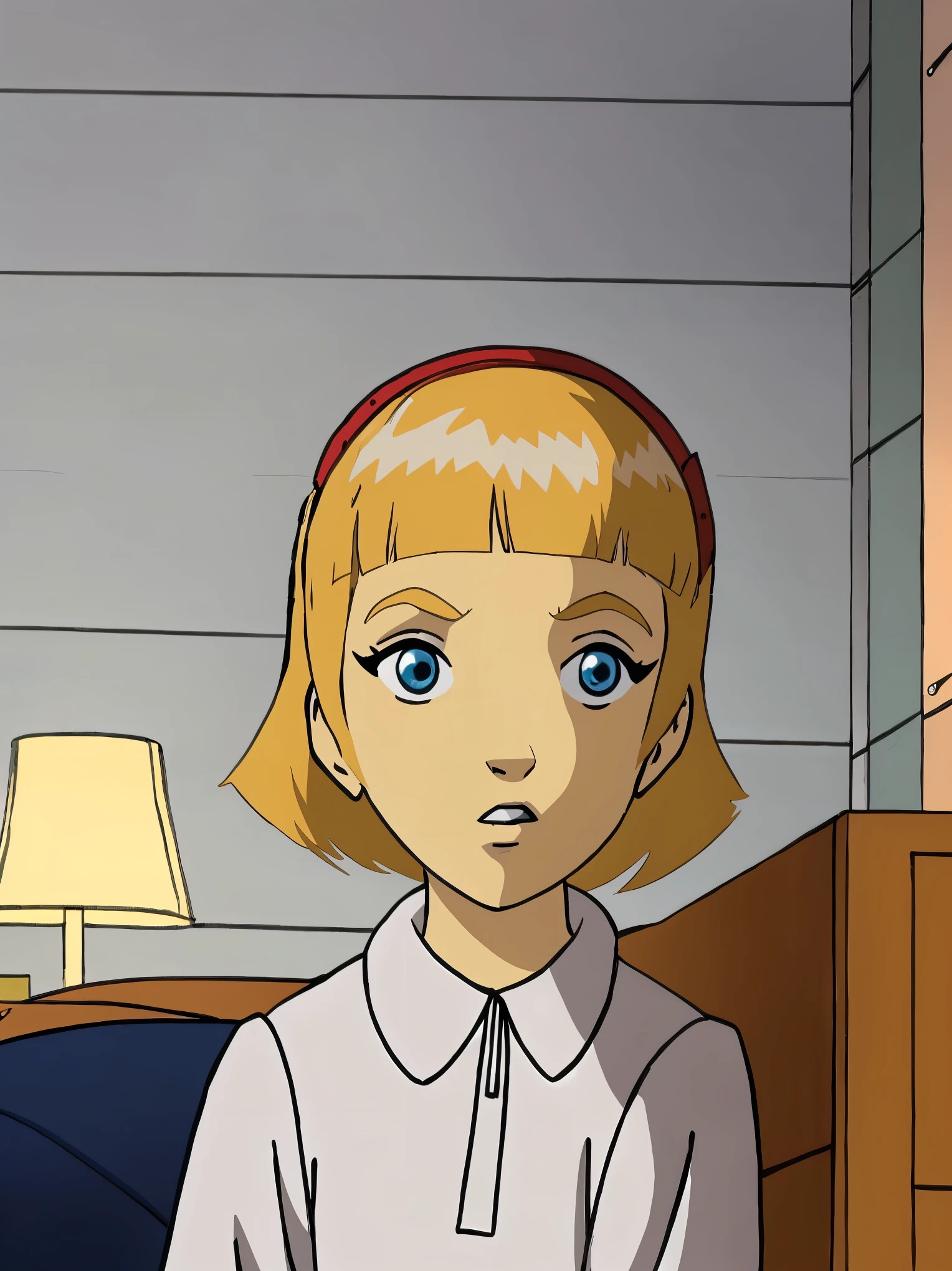 W.I.T.C.H., Lillian Hale, short, short hair, white hair, blue eyes,onoffunder