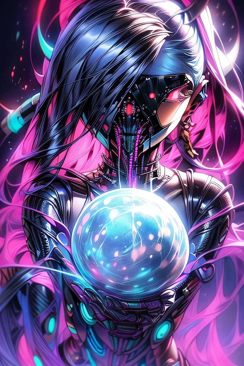 there is a woman with a headdress and a lot of wires, highly detailed vfx portrait of, symmetry! futuristic robotic, nekro, nilian animation studio, vadim voitekhovitch, extremely detailed goddess shot, 2015 cinematography, beautiful cyborg girl, jason engle, keyframe, anthropomorphic _ humanoid, futuristic suzuki --ar 16:9