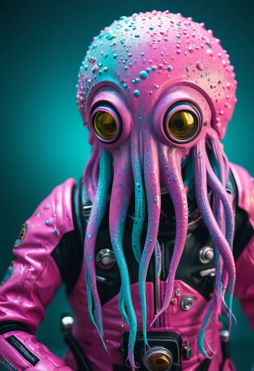 8K, ARTISTIC photogrAphy, best quAlity, mAsterpiece: 1.2), A (potrAit:1.2) Don Bluth Style ASTRONAUT Cthulhu pink Toon Doll, full body RAW candid cinema, cyan hair, 16mm, color graded portra 400 film, remarkable color, ultra realistic, sad admosphere, dark lighting, oppressive atmosphere, depressive colors, kodak portra 400, photograph,r, Natural Light, Pinhead lighgts, blur reflection, Brush Strokes, Smooth, abstract, Splatter, Oil On Canvas, rainbow colors, fractal isometrics details bioluminescens : a stunning realistic photograph of wet bone structure, 3d render, octane render, intricately detailed, titanium decorative headdress, cinematic, trending on artstation | Isometric | Centered