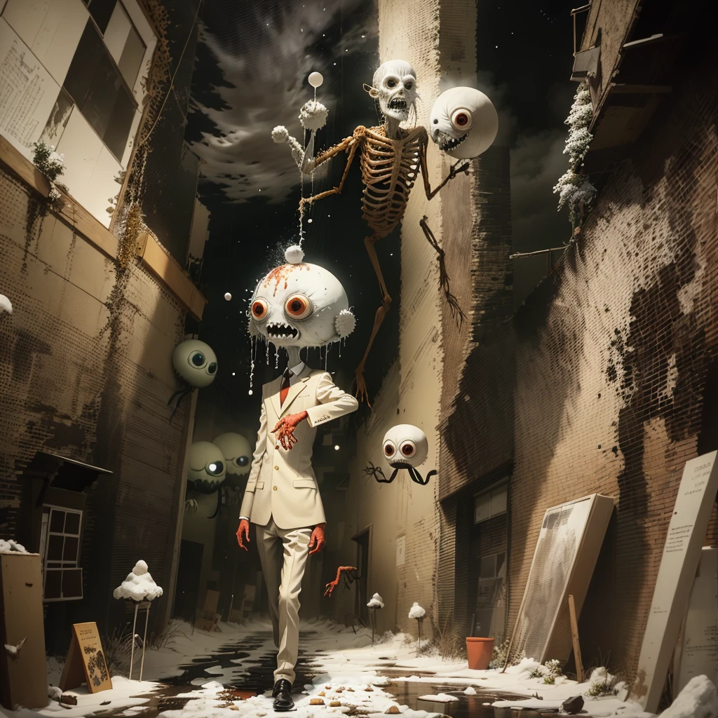 man with long arms and legs, Brain flower, maggot, mucus,Wearing a suit, It is an eyeless monster on the snowy mountains of the moon, Very scary and supernatural,Ghost painting,Bizarre encounter,Magic by,Scary dolls,Sinister Shadow,Possessed by a demon,cursed mirror,prank activities,zombie apocalypse,Horrible cemetery,Blood Moon
