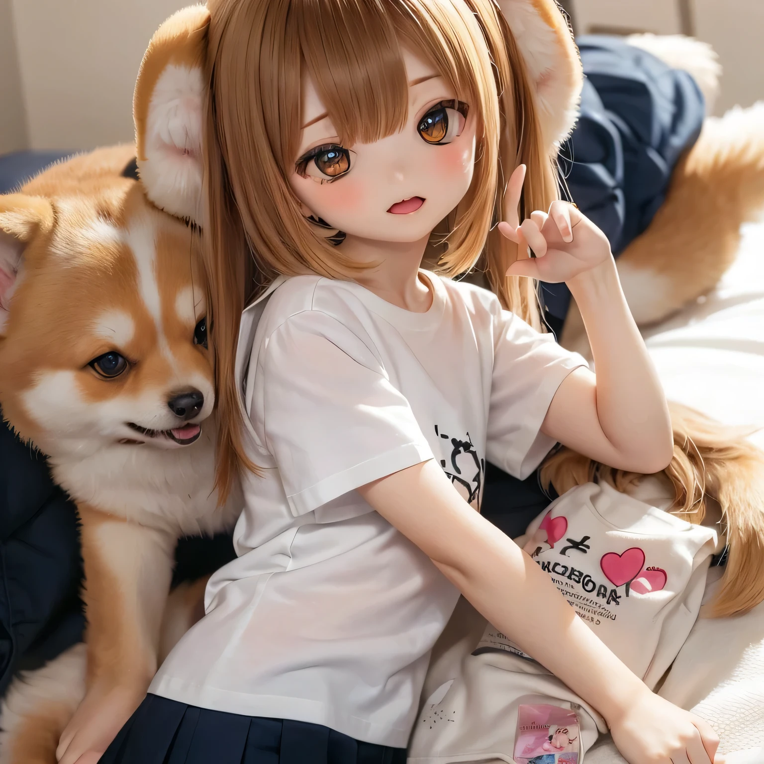 Shiba Inu Girl((((( buruma))))
schoolyard
white t-shirt
**** 
