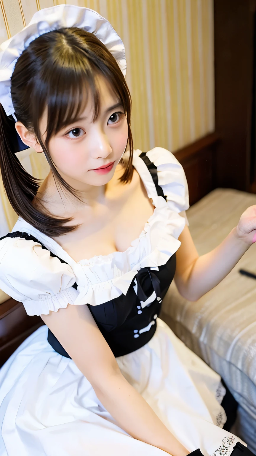 girl, Lady, Fluttering skirt, whole body, Baby Face, ta, Shake it, Maid