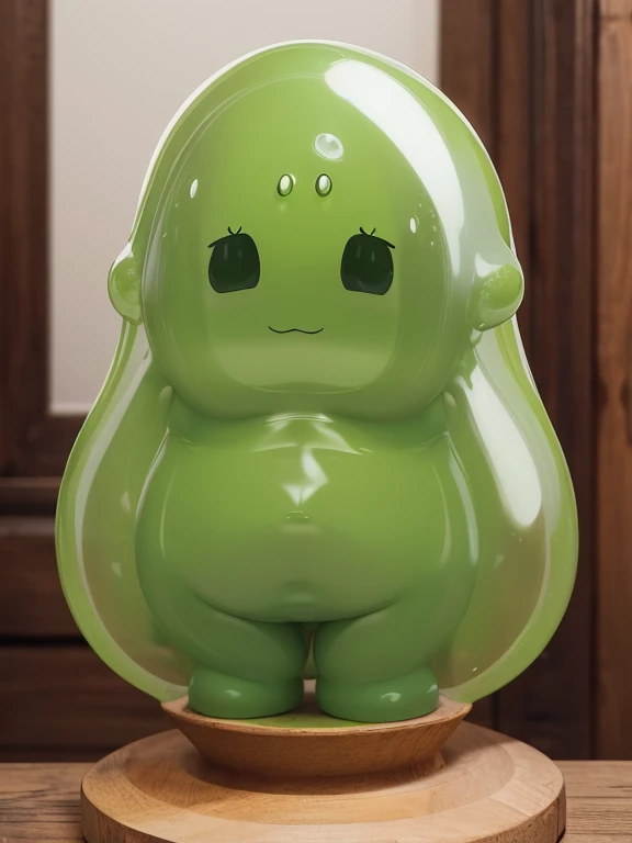 Slimy cute chubby naked girl, (slime) hair in mucus, Tellum hairstyle, Persian orange,  Transparent slime clothing(slime:1.3), masterpiece, Best quality