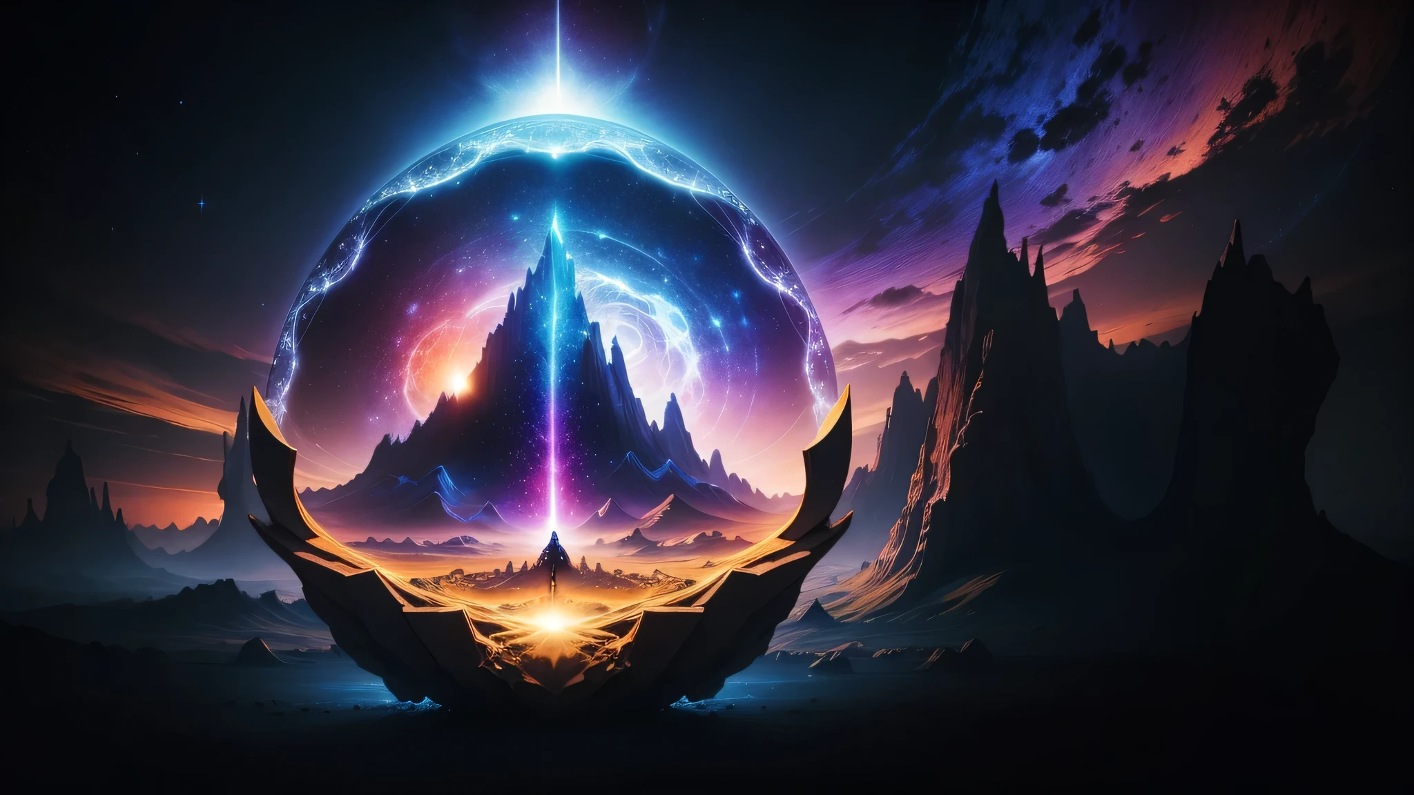 Creating a cosmic landscape that represents Gnosticism