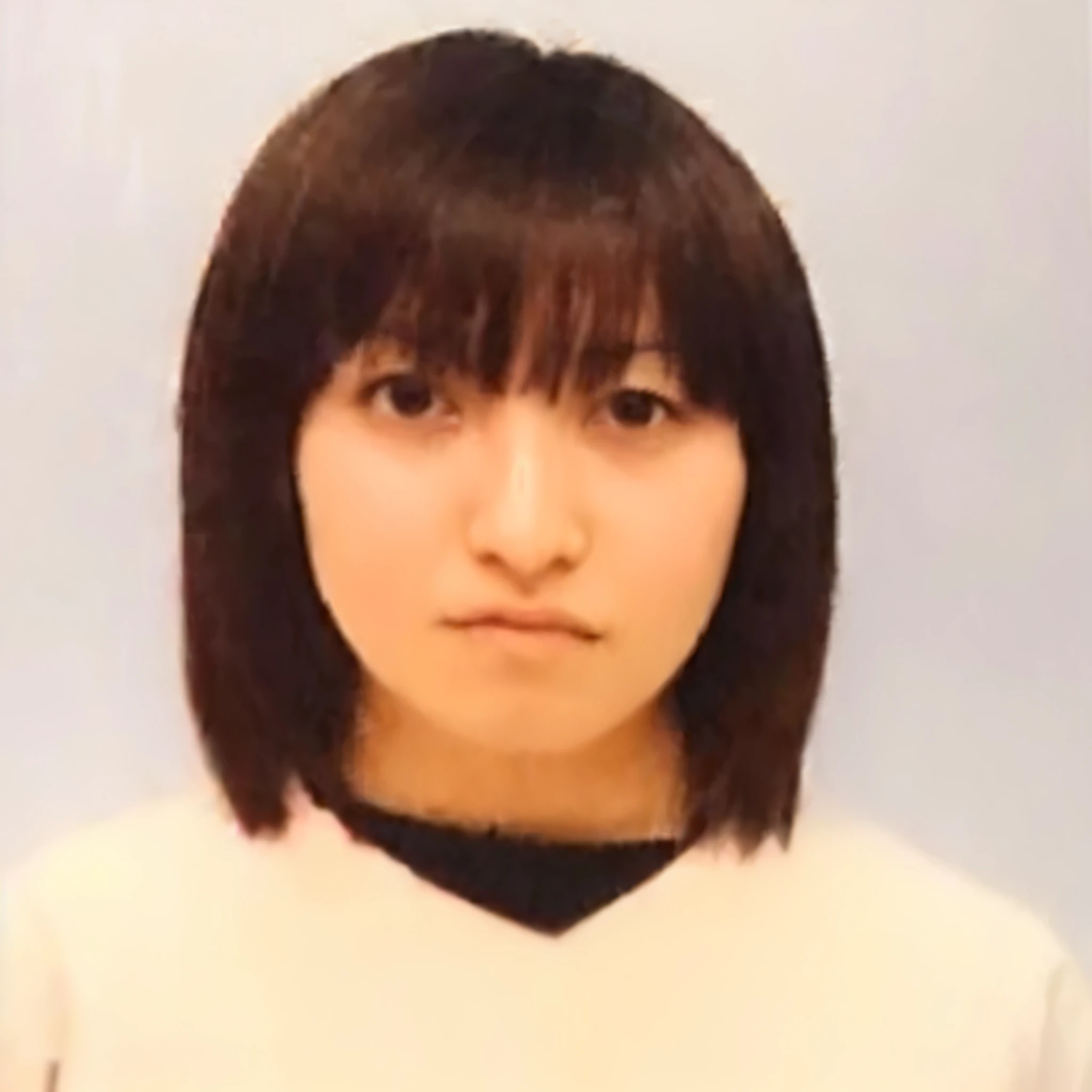 Close-up of a short-haired woman wearing a see-through camisole, Hole in the Motto, Yoshitomo Nara, sui ishida, narumi kakinouchi, Chiho, mao hamaguchi, harumi, Chiho ashima, Aoi Ogata, nizou yamamoto, yuuka kazami