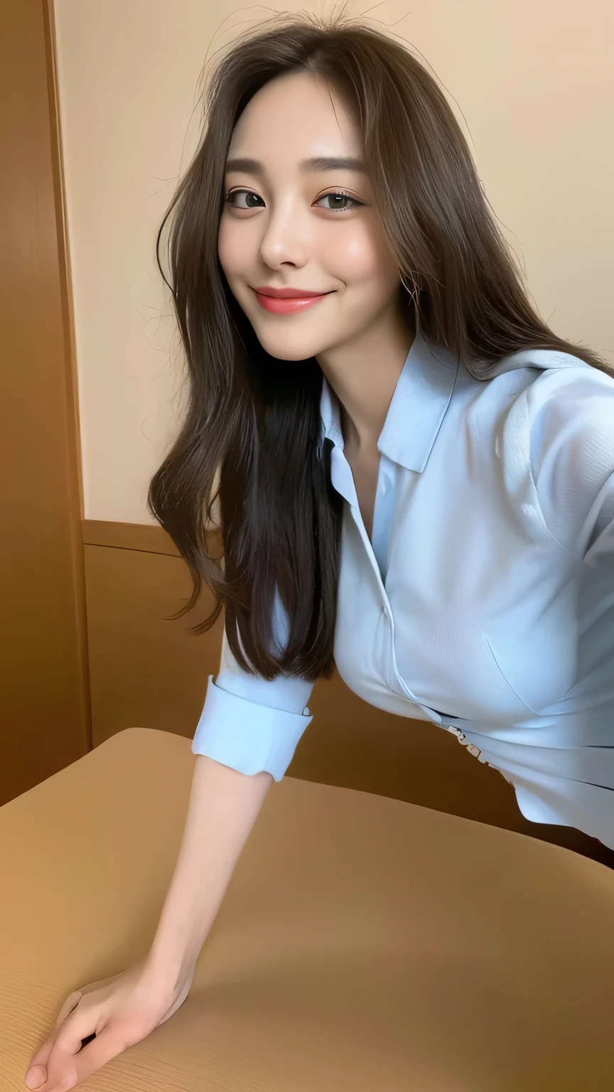 seed:2020674263.((Full body angle:1.1)).((highest quality, 8K, masterpiece:1.3)), ((from below:1.1)).concentrated:1.2, Perfect body beauty:1.4, Hips:1.2, ((Delicate Hair)), (Colorful button-through crop shirt :1.1) , ((highest quality、8K、masterpiece:1.3))、1 Girl、A sloppy smile、Esbian all over、Slim face、Big Boobs、Beautiful woman、(Dark Brown Hair)、Long Hair、1.1、Flickering Valley、Detailed eyes、double eyelid、Blurred Background、超Slim face、Smile、Looking down、stroll、
