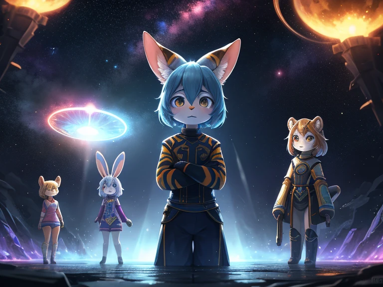 High-quality character portrayals , Hallucination, daydream , Space Sisters rabbit and Tiger , space Ship of Theseus , There are lots of highlights of the movie , Teleport