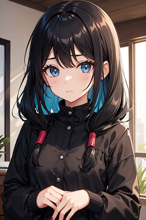 Girl hair black
