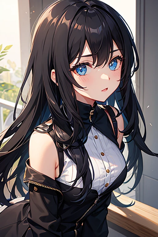Girl hair black 
