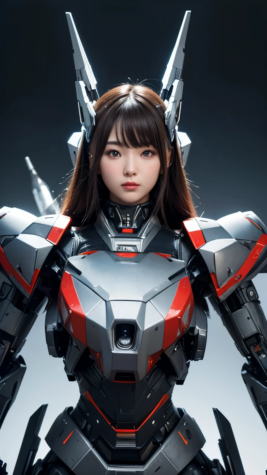 Super detailed, advanced details, high quality, High resolution, 1080p, hard disk, beautiful,(Humanoid Weapons),Armor War,(Rocket Missile)Capture the big picture,beautiful,Mecha cyborg girl,battle mode,Mecha body girl,She is wearing a futuristic war machine weapon mecha
