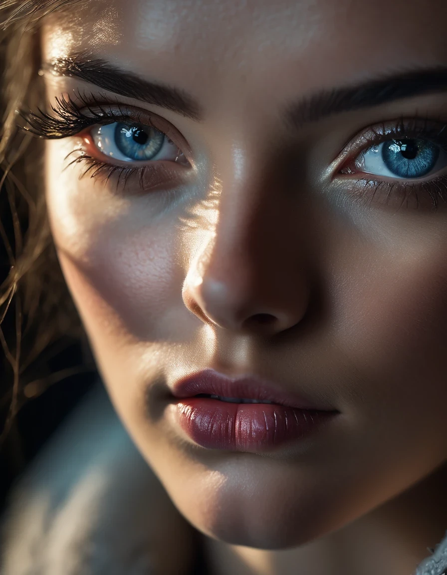 a close-up facial portrait, detailed and realistic eyes,beautiful detailed lips,extremely detailed eyes and face,longeyelashes,scientific photography,dramatic lighting,chiaroscuro,dramatic shadows,moody,cinematic,photorealistic,8k,highres,masterpiece,ultra-detailed,sharp focus,professional,vivid colors
