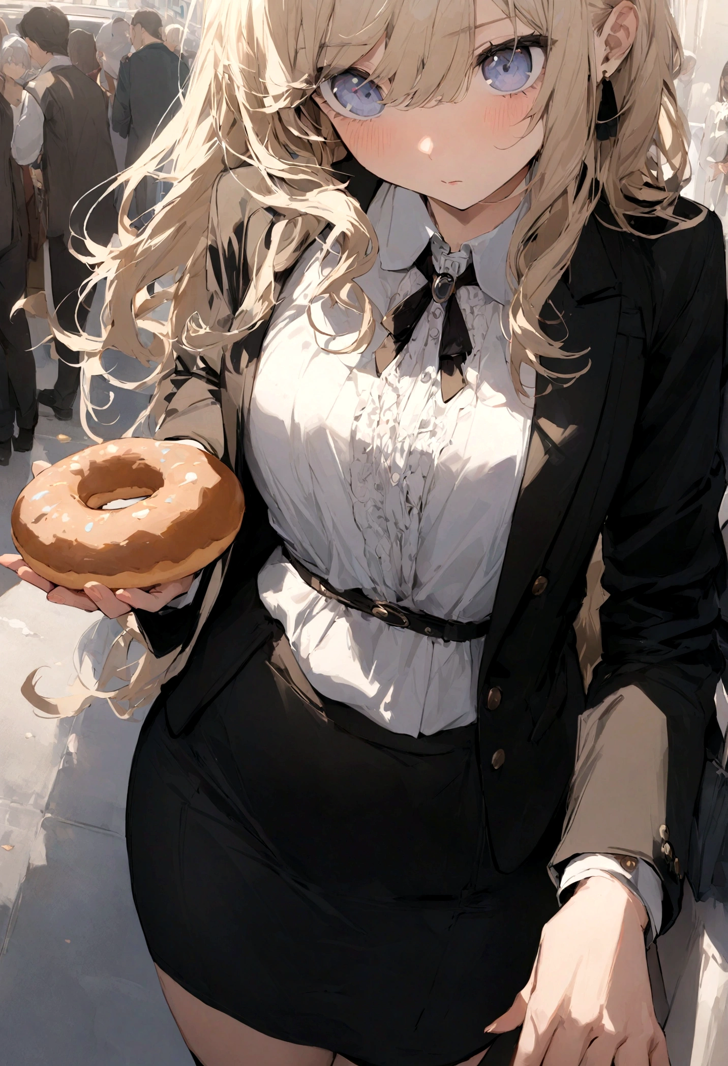 masterpiece、highest quality、Highly detailed anime、With a girl、donut
