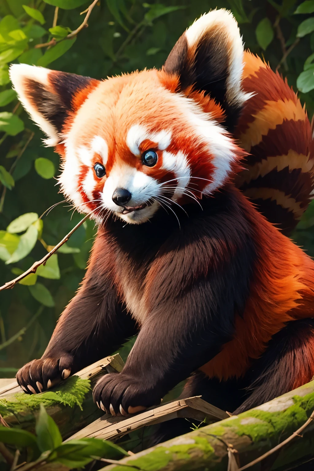 A mechanized red panda