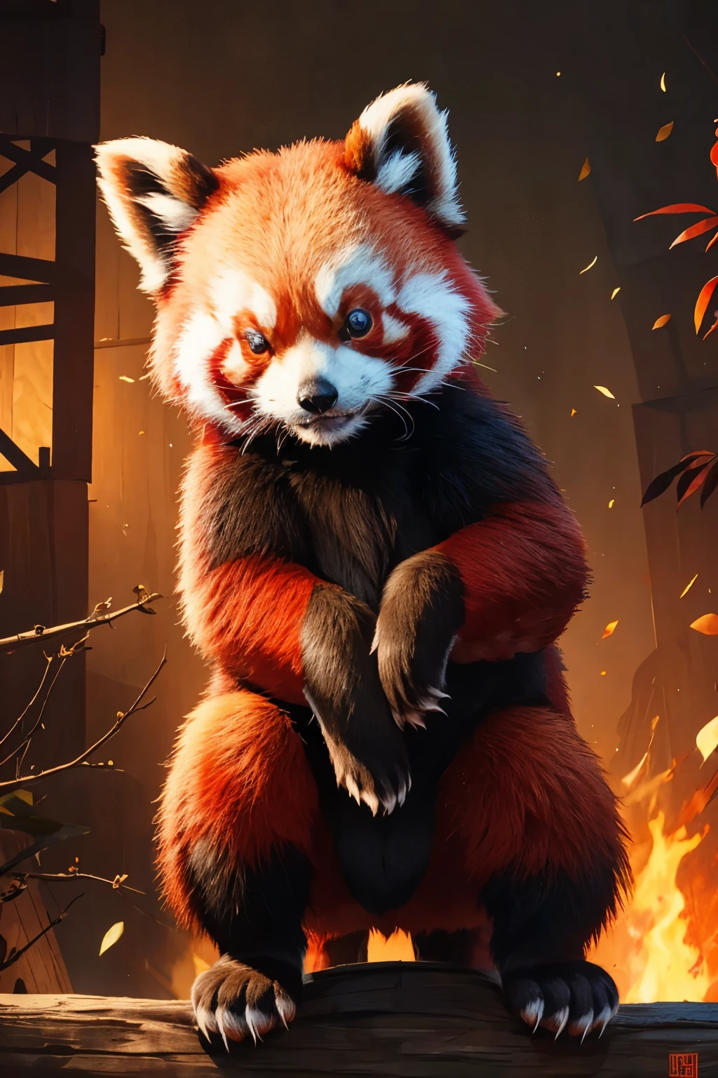 A mechanized red panda