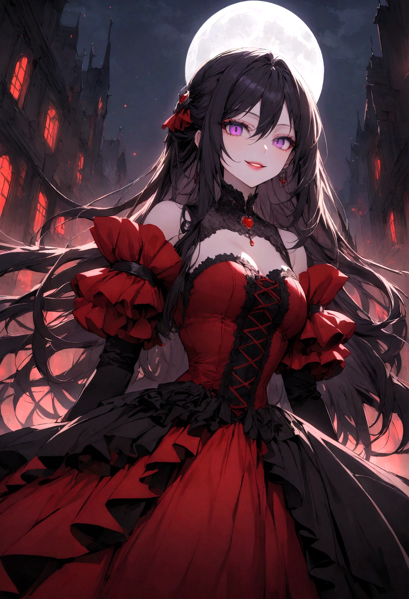 Anime Vampire Girl With Brown Hair