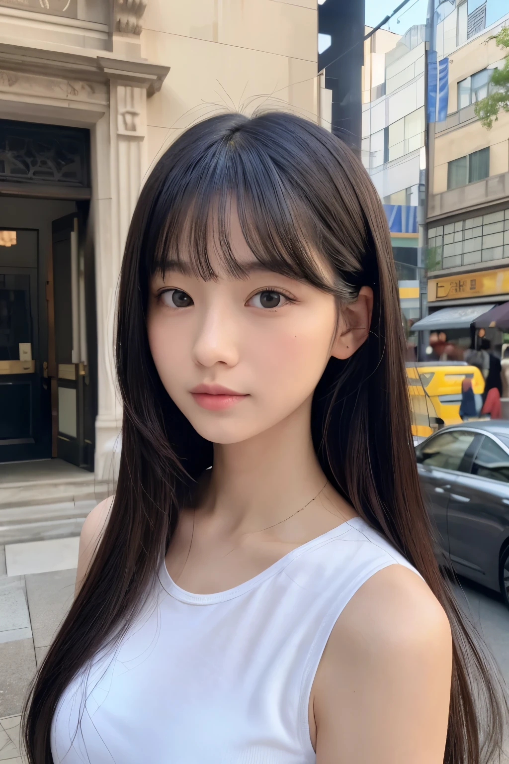 Photorealistic (Photorealistic)
Lifelike (Vibrant)
Realistic (Realistic)
True to Life (True to life)
Vivid (Brilliant)
Picture-Perfect (Perfect Image)
Naturalistic (Naturalistic)
Convincing (Persuasive)
Authentic (genuine)
High Fidelity (High fidelity)
Believable (Believable)
True-to-life Details (True to life詳細)
Tangible (Hands-on)
Detailed (Detailed)
Resonating (Echoes)
Precise (Precise)
Exact (Accurate)
Hyperrealistic (Ultra-realistic)
In-the-Moment (At that time)
Verisimilar (Getting closer to the truth)
Mirror-like (Mirror-like)
Close-to-reality (Close to reality)、Black Hair、camisole、Age 25