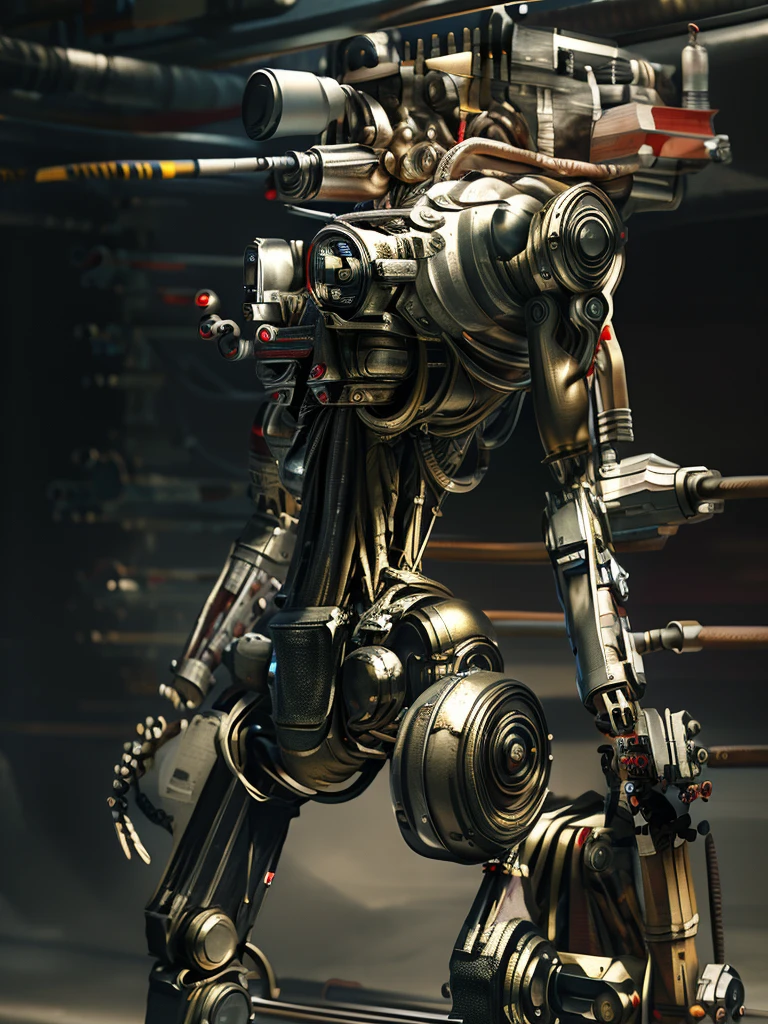 A bald cyborg Emma Watson, with loose wires, metallic skin, hoses, exposed torso, androidperson, mark brooks, david mann, robot brain, made of steel, hyperrealism, post-apocalyptic, mechanical parts, joints, mecha, j_sci-fi