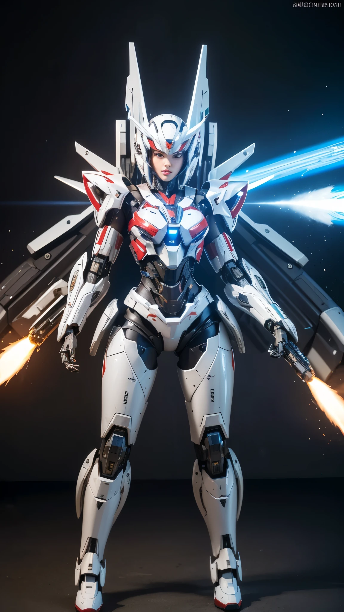 Super detailed, advanced details, high quality, High resolution, 1080p, hard disk, beautiful,(war machine),Armor War,(Rocket Missile)Capture the big picture,beautiful,Mecha cyborg girl,battle mode,Mecha body girl,She is wearing a futuristic war machine weapon mecha,A powerful cyborg woman, sleek and futuristic, with advanced mechanical augmentations that enhance her strength and capabilities.