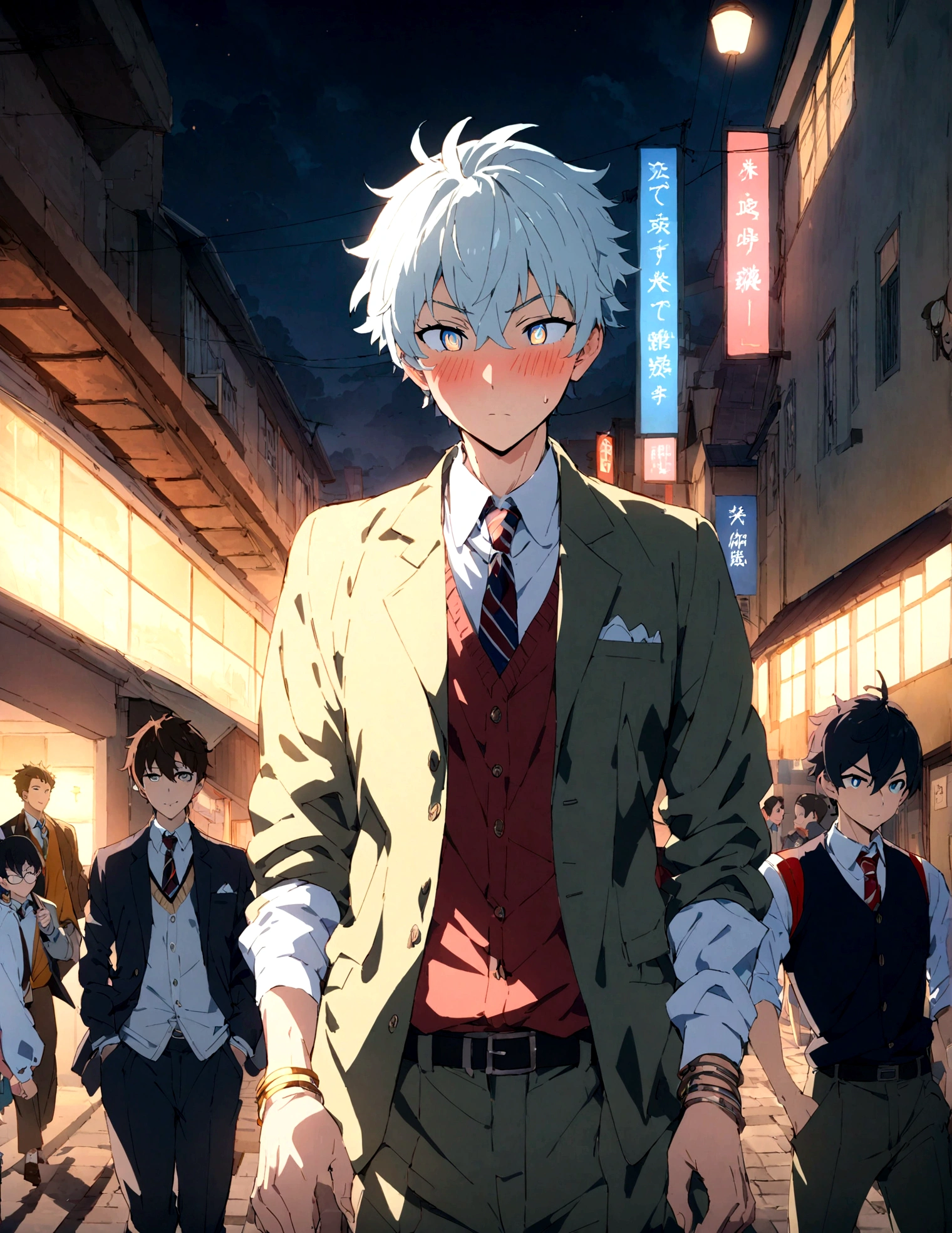 boys,,,,,,boys,,,,,,male protagonist,Bright Eyes,blush,,A refreshing and bright personality,,Men's Focus,Male Focus,A rich expression,Intentionally created happiness,,bracelet,When I first moved into the dorm I was pure and innocent.,,,Cool casual clothes,,,男子に犯され中のmale protagonistはいつも抵抗中らしい,,,,Brainwashed and potentially homosexualized male love is mutating,Athletic Department Boys' Dormitory,,,,,Junior and senior high school/university,,,Powerful school,cool,,,All male victims,,,creation,high resolution,4k,8k,quasi-masterpiece,highest quality,Anime Style,,Makoto Shinkai Style,,Cel animation art,,