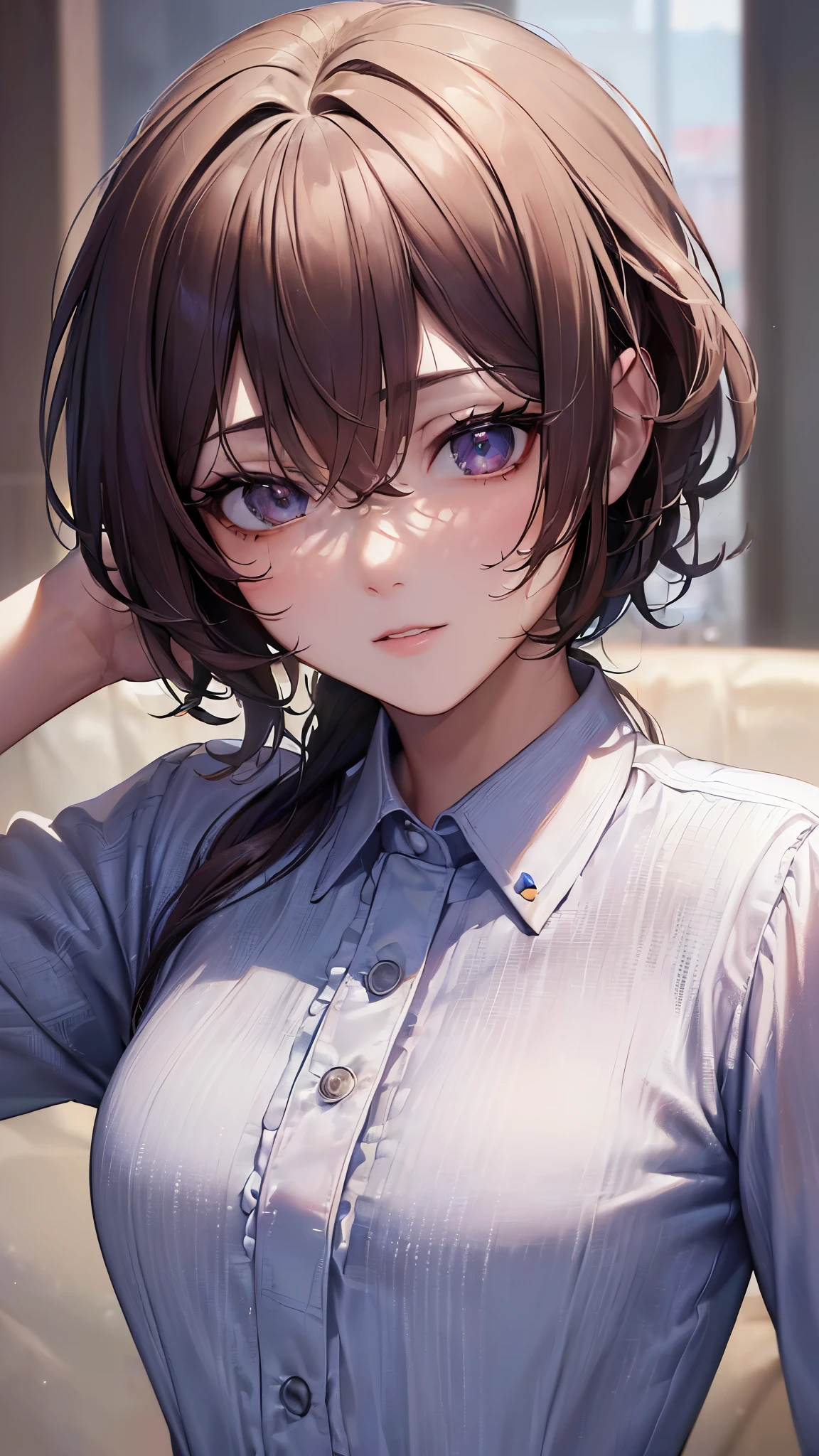 (((masterpiece))), (((High resolution))), (((8K quality))), (((perfect face))), (((Korean model))), ((buisness shirt)), (((high resolution face))), (((top quality eyes))), (((detailed face))), (((detailed texture))), look at the camera
