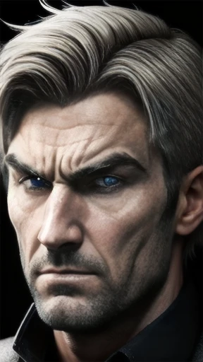  Norwegian Anti Hero man, focus on face.