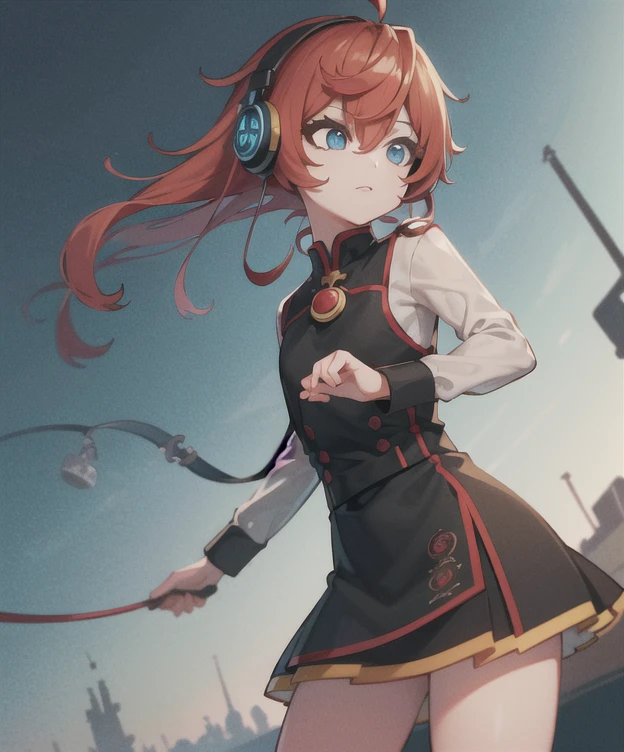 1girl, red hair, headphones, skirt, dress, soda,
(detailed ladscape:1.2), (dynamic_angle:1.2), (dynamic_pose:1.2),
(masterpiece:1.2), (best quality, highest quality), (ultra detailed), (8k, 4k, intricate), (cowboy shot:1), (highly detailed:1.2),(detailed face:1),(gradients),(ambient light:1.3),(cinematic composition:1.2),(perfect_anatomy:1.2),
 