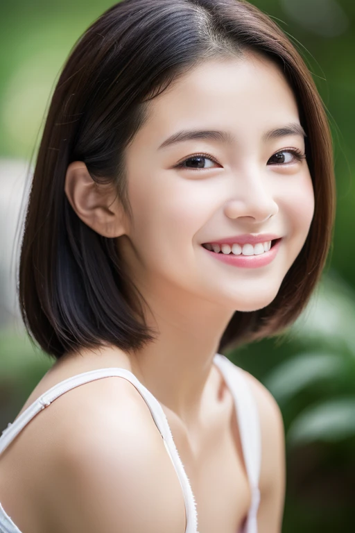 (8k、RAW Photos、highest quality、masterpiece:1.2)、(Realistic、Realistic:1.37)、Very detailed、超A high resolution、1 girl、View your viewers、Beautifully detailed face、Laughter、narrow、(Slim waist) :1.3)、Beautiful and detailed skin、Skin Texture、Floating Hair、Professional Lighting、Human whole body、Shortcuts、Bob Hair、E Cup、smile、20-year-old、Red ribbon、Baby Face、子供っぽいsmile、Sappin&#39;&#39;&#39;&#39;、Moisturizing lips、Pale pink lips、Braided Hairstyles、Umbilical cord prolapse、D cup breasts、Cleavage、hot spring、naked、Browsing Caution、(M-shaped legs)