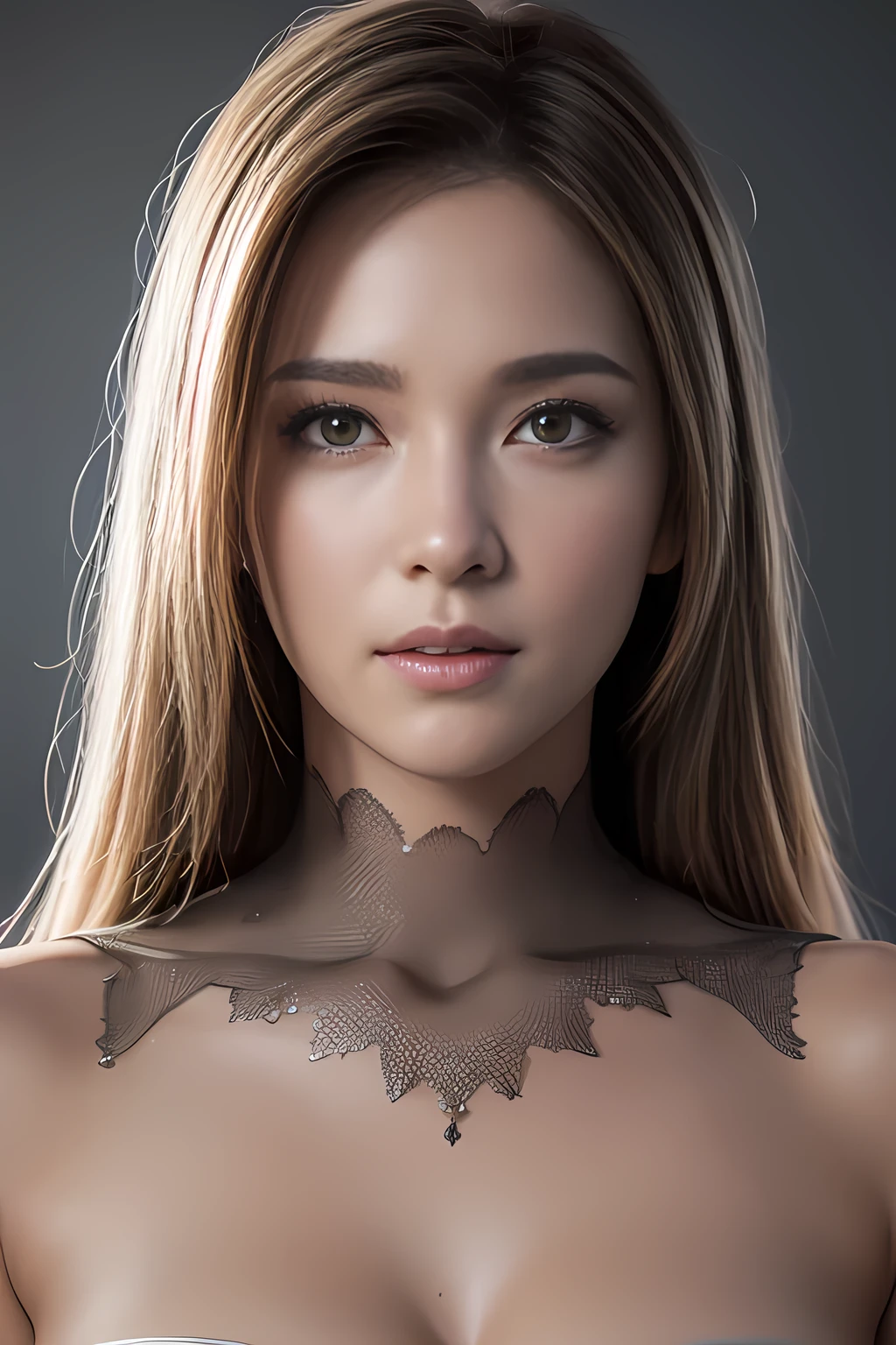 Fine 3D masterpiece, (Photorealistic: 1.4), 8K, Best Quality, Ultra-detailed, High Dynamic Range, Ray tracing, NVIDIA RTX, Super resolution, Unreal 5, Scattered beneath the surface, PBR texturing, Post processing, Anisotropic filtering, Depth of the bounds written, Maximum clarity and sharpness, Multilayer texture, Albedo and specular maps, Surface shading, Accurate simulation of light-matter interactions, Perfect proportions, Octane rendering, Two-tone lighting, Wide aperture, Low ISO, White balance, Rule of thirds, Det