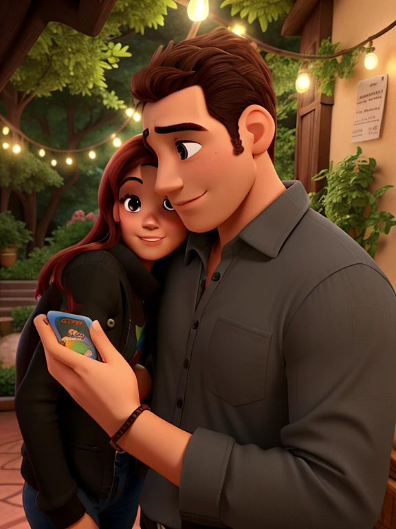 casal romantico, igual aos filmes Disney Pixar