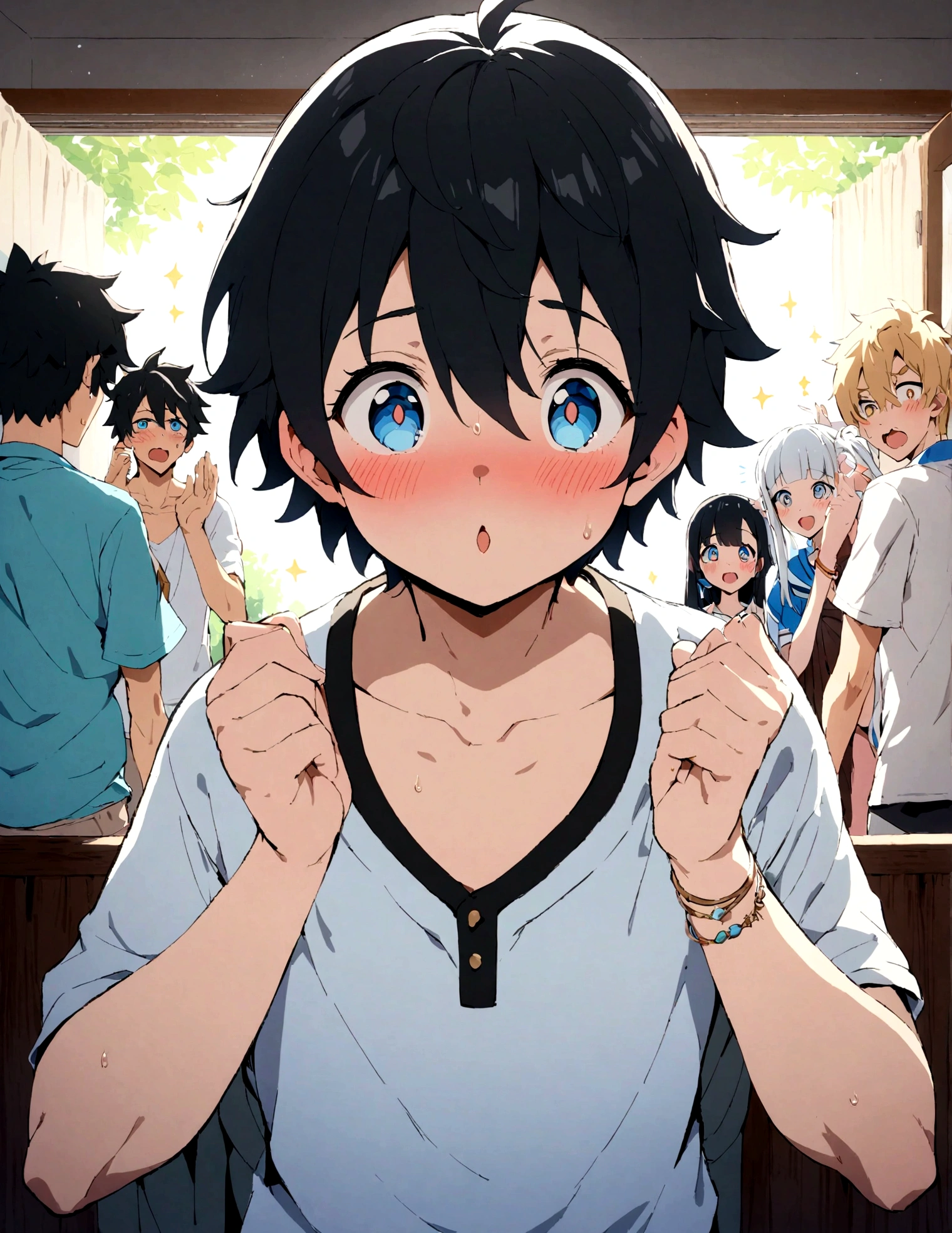 boys,,,,,,boys,,,,,,male protagonist,,,,Bright Eyes,blush,,Black Hair,When she first moved into the dorm, she had a refreshing, cheerful personality and was pure and innocent.,,,,,,Male Focus,,,,A rich expression,,Happiness created by brainwashing,,bracelet,Roughly-dressed clothes,,犯されるのmale protagonistで,,,,,,,Brainwashing forces potential homosexuals to mutate,,,,,Athletic Department Boys' Dormitory,,,,,Junior and senior high school/university,,,All dormitory students,He was a cool guy,,,creation,high resolution,4k,8k,quasi-masterpiece,highest quality,Anime Style,,Makoto Shinkai Style,,Cel animation art,,,Erotic homosexual luck,,,