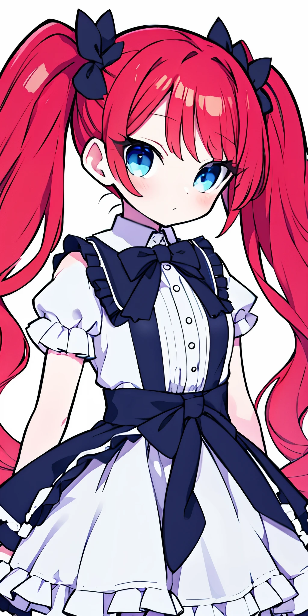 {{best quality}}, {{masterpiece}}, {{ultra-detailed}}, {illustration}, {detailed light}, red hair,blue eyes,twintails,ta,Fantastic,lolio,little gir